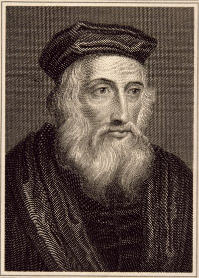 John Wycliffe (ca. 1330-84) von English School